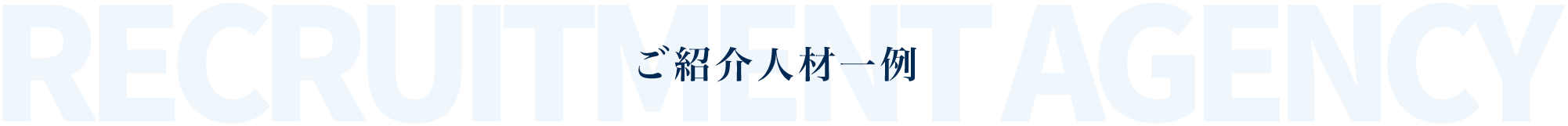 ご紹介人材一例