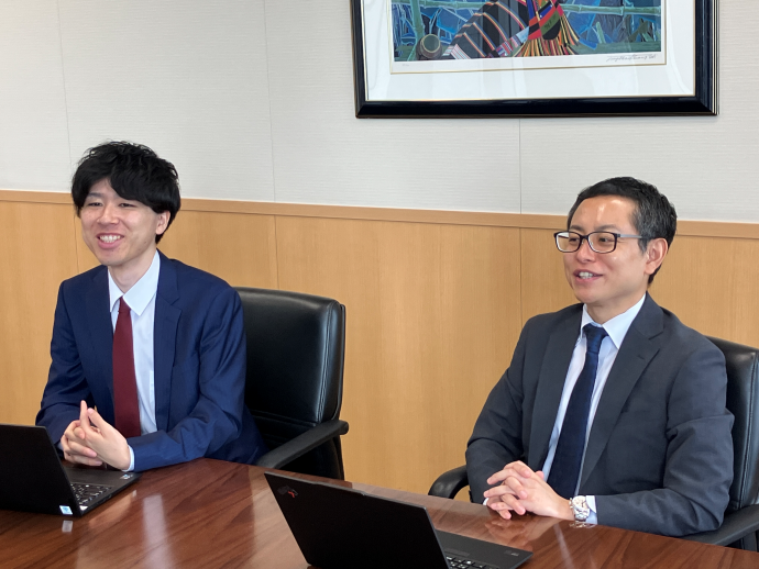 左からFAS事業部マネージャーの宮川拓未氏、部長・執行役員の今井大氏